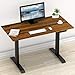 SHW 48-Inch Electric Height Adjustable Standing Desk with Drawer, Memory Preset and Cable Management Tray, Walnut