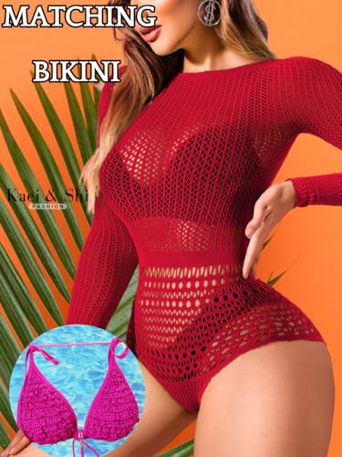 Image of Kaei&Shi Sexy Hollow Rave Outfits, Fishnet Bodysuit Fits US Women Sizes 0-18, Sheer Lace Glow Party Tops Festival Mesh
