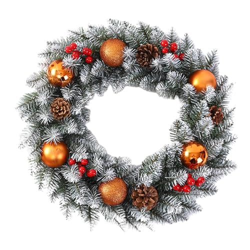 Couronne de Noël pour porte d'entrée extérieure et terrasse - 2