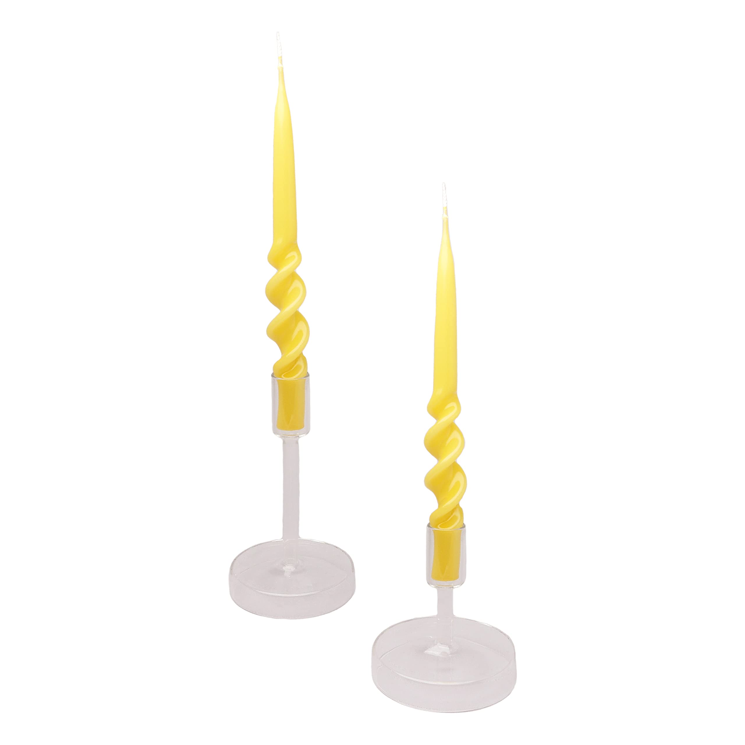Une chandelle de cire blanche torsadée pour vos bougeoirs | Bougie LED Une chandelle de cire blanche torsadée pour vos bougeoirs | Bougie LED