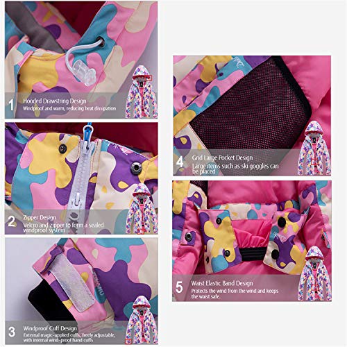 YOJOLO Tuta Sci Bambini Ragazze Ragazzo Giacca da