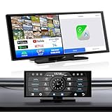 GETPAIRR Vista 2.0 ポータブルディスプレイオーディオ 11インチ大画面 【Android 15システム 5コアCPU 3GB RAM＋64GB ROM】 Apple CarPlay/Android Autoワイヤレス対応 Gemini音声アシスタント搭載 Google Play対応 GPS内蔵カーナビ・1920×720 IPSタッチパネル・2画面分割 日本語説明書