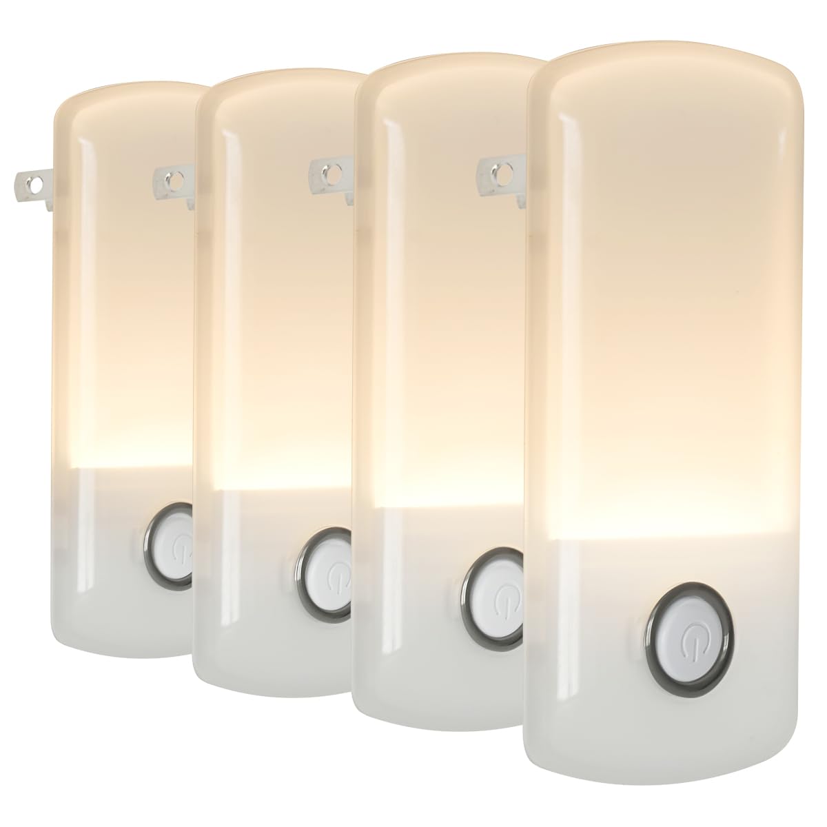 3-in-1 Dusk to Dawn LED Night Light Warm LED Multi-Function Plug-in or Portable Ideal for Hallways Bedrooms Stairs