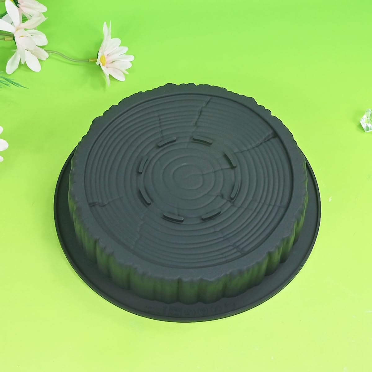 mostsom Moule à gâteau décoratif en silicone pour mousse, gelée, chocolat, crème glacée (souche d'arbre)