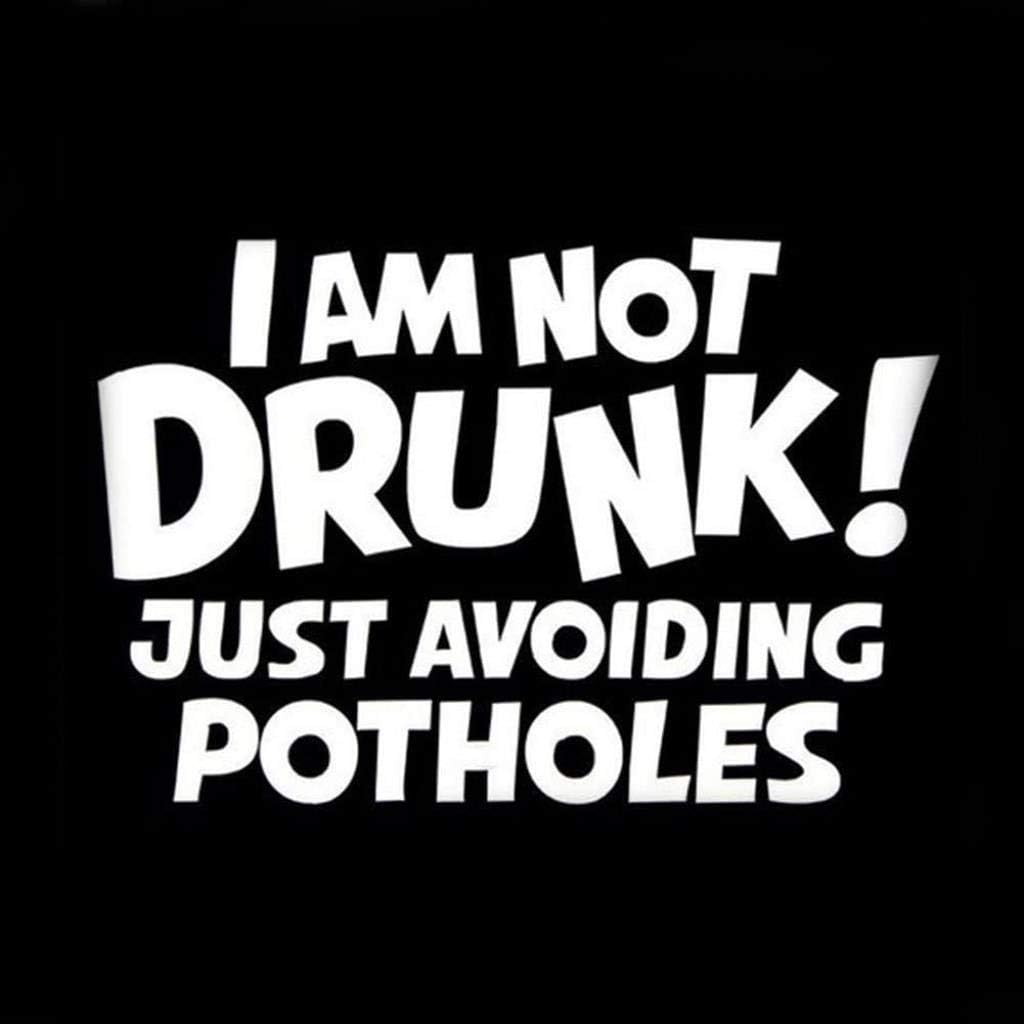 車のステッカー 外装 私はしません飲酒 面白い車 トラックボディウィンドウ 装飾 反射ステッカー 白です 驚きの値段 Pperfect