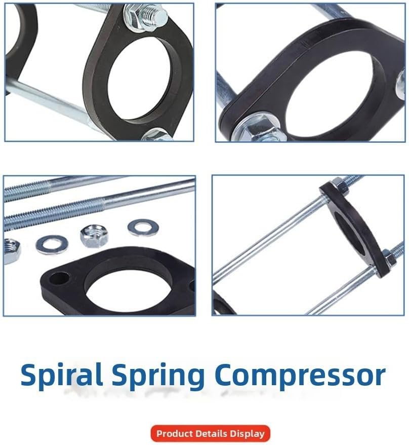 Rear Shock Spring Compressor Tool for Motorcycle Suspension Repair Compact Design 250mm Metal Build with Stable Support