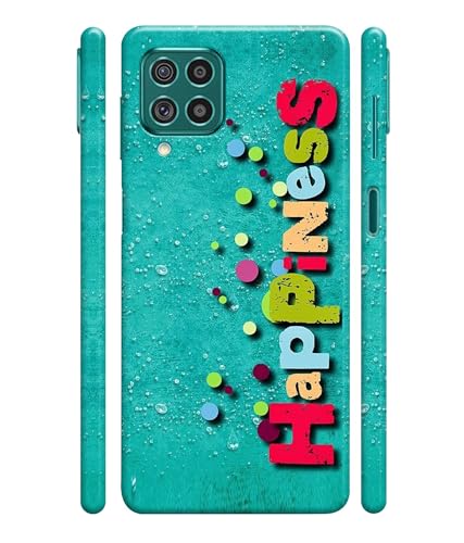 Image of Happiness Happy Printed Hard Back Case Cover Compatible for Samsung Galaxy M02S / Samsung Galaxy F02S (Multicolor) - D1670