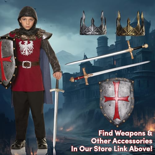 Disfraz Completo Guardia Medieval para Niños Talla M miniatura 4
