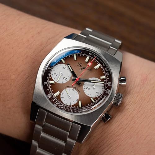 Chronographe Seestern Sugess Panda montre mécanique homme en acier - 2