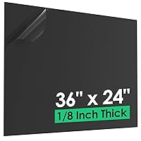 Vista 14 de Hoja de plástico ABS de 1/8 pulg. de grosor (3 mm) - 12" x 8", tablero termoplástico rígido impermeable negro para letreros, manualidades, proyectos