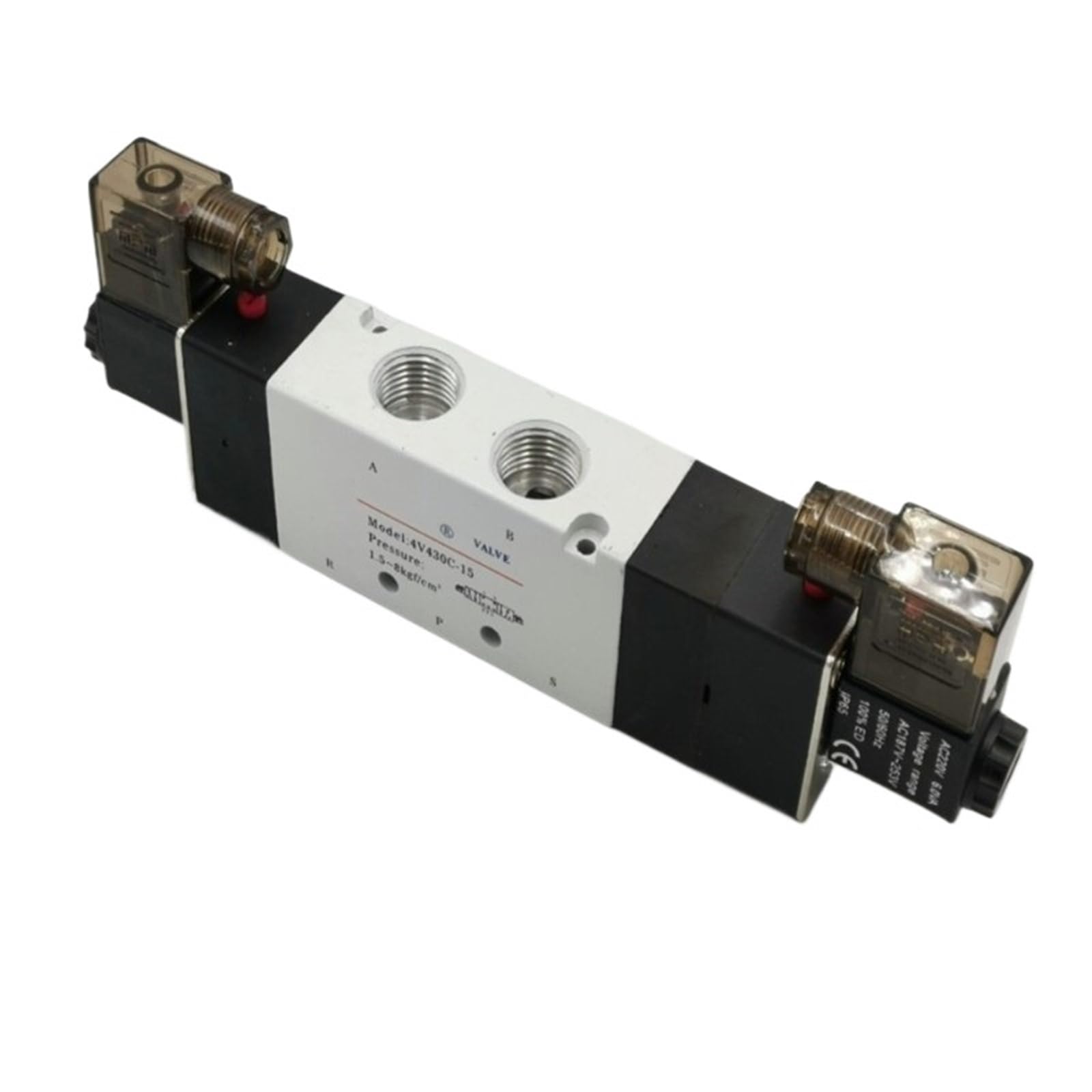 Vanne pneumatique double bobine 4V430C-15 à 3 positions pour contrôle de vérin précis