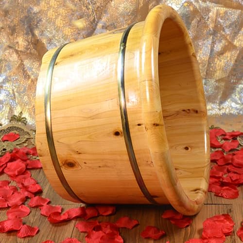 Foot Bath en Bucket with Universal Wheels, Cedar Foot Spa miniatura 3