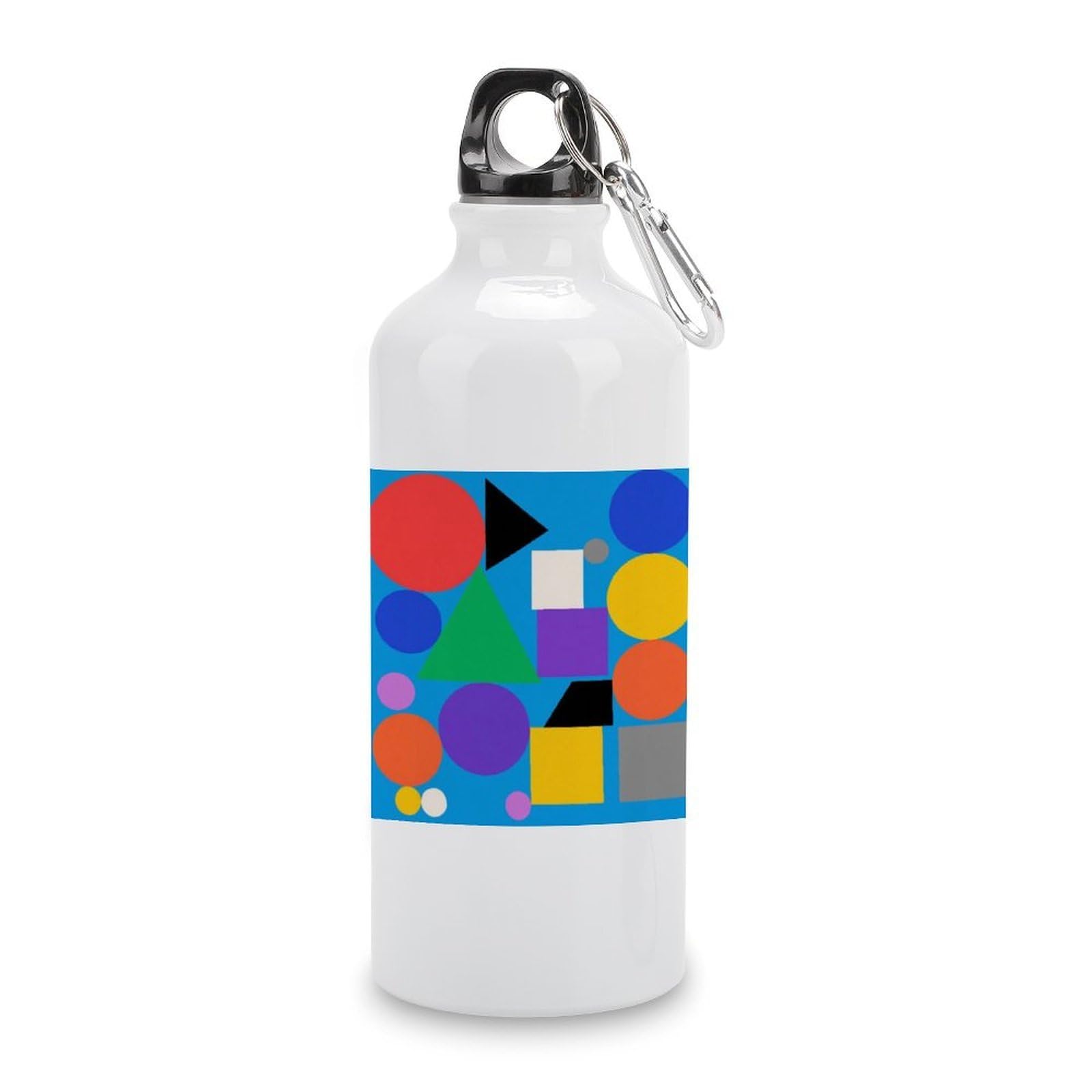 Fekiloot Style Geometry Aluminum Water Bottle Travel Tumbler Reusable Lightweight Outdoor Sports Water Bottles For Gym Sports Camping Hiking Fishing600ml