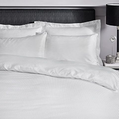 Catherine Lansfield Satin Stripe Pillowcase Pair Cover
