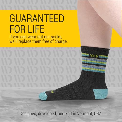 Wide Open Micro Crew Women's Merino Wool Socks - Multi Stripe Everyday Wide Ankle Socks for Wide Feet4
