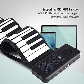 88 Touches Roll Up Piano Piano Pliable Flexible Électrique Numérique Roll Up Clavier Piano Cadeau Musical avec Affichage… - Les Beatles, Paul McCartney, John Lennon, RIngo Starr, George Harrison 88 Touches Roll Up Piano Piano Pliable Flexible Électrique Numérique Roll Up Clavier Piano Cadeau Musical avec Affichage… – Image 5
