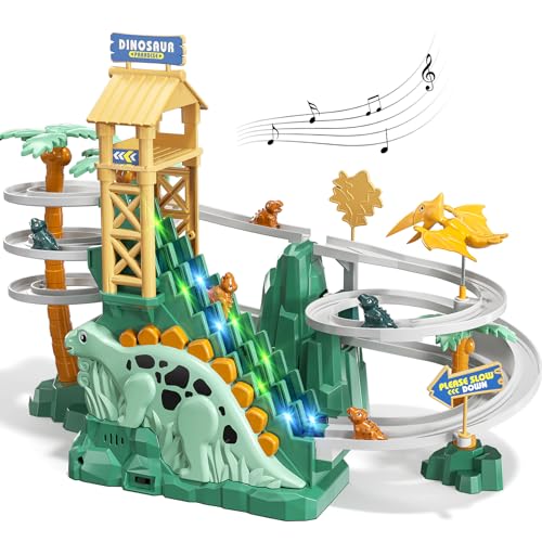 JUKUDAHU Dinosaurier Rennstrecke Spielzeug für Kinder...