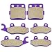 Scitoo Front and Rear Kevlar Carton Brake Pads Fit 04 05 Yamaha YFZ450 S/T