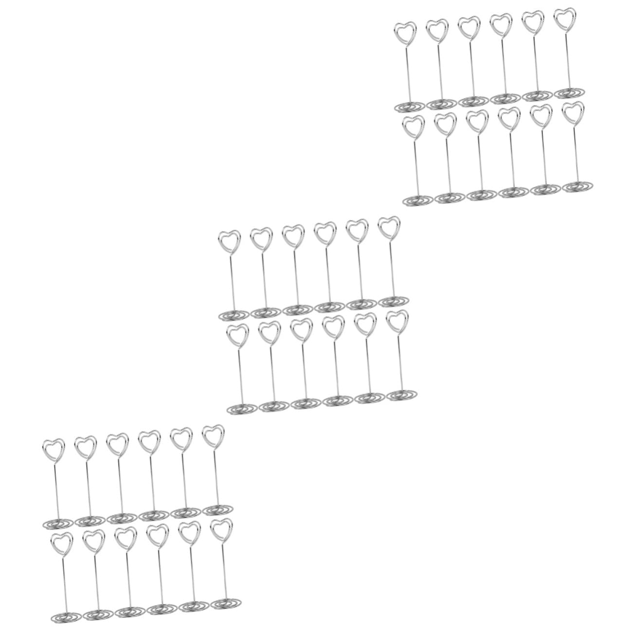 SHINEOFI 36pezzi Portacarte Forma Di Cuore Per Decorazione Matrimonio e Feste Clip Per Foto Biglietti e Numeri Di Tavolo Eleganti e Riutilizzabili Per Eventi Speciali