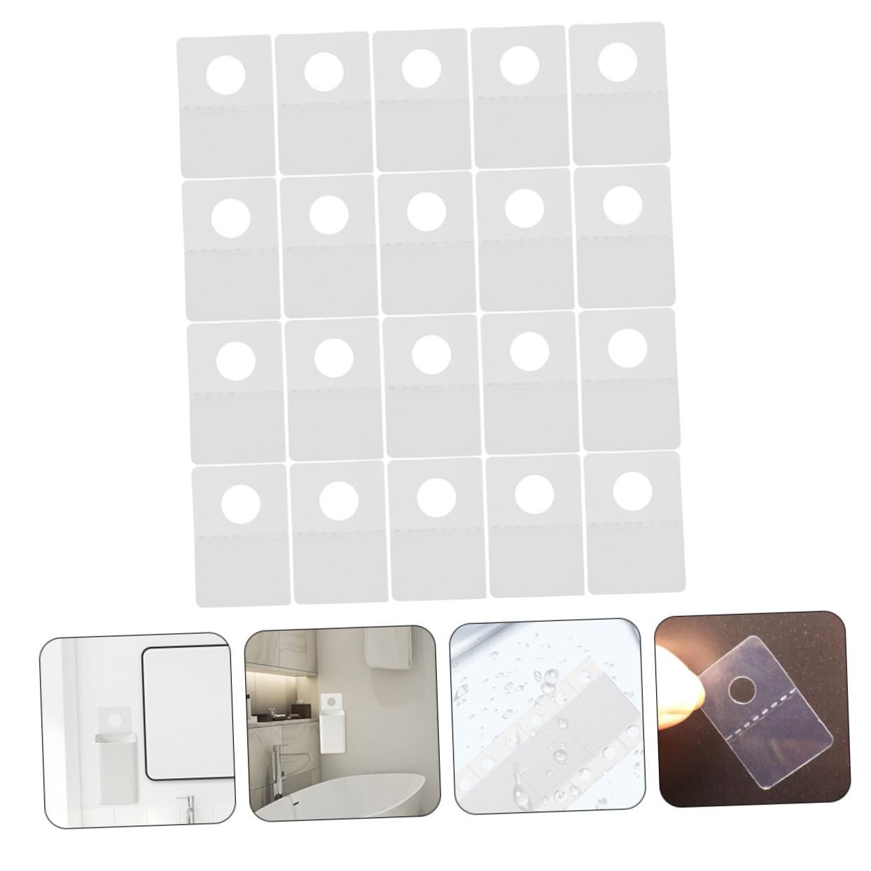 Ganci Adesivi Per Piatti, Ganci Con Linguetta Adesiva Per Appendere - Foto 3