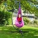 Sorbus Hammock Chair Stand Hanging Chair Stand- Steel Sensory Swing Stand- Weather & Rust Resistant C Stand- Adjustable Portable Stand 330lbs for Tree, Lounger, Air Porch, Indoor/Outdoor, Patio