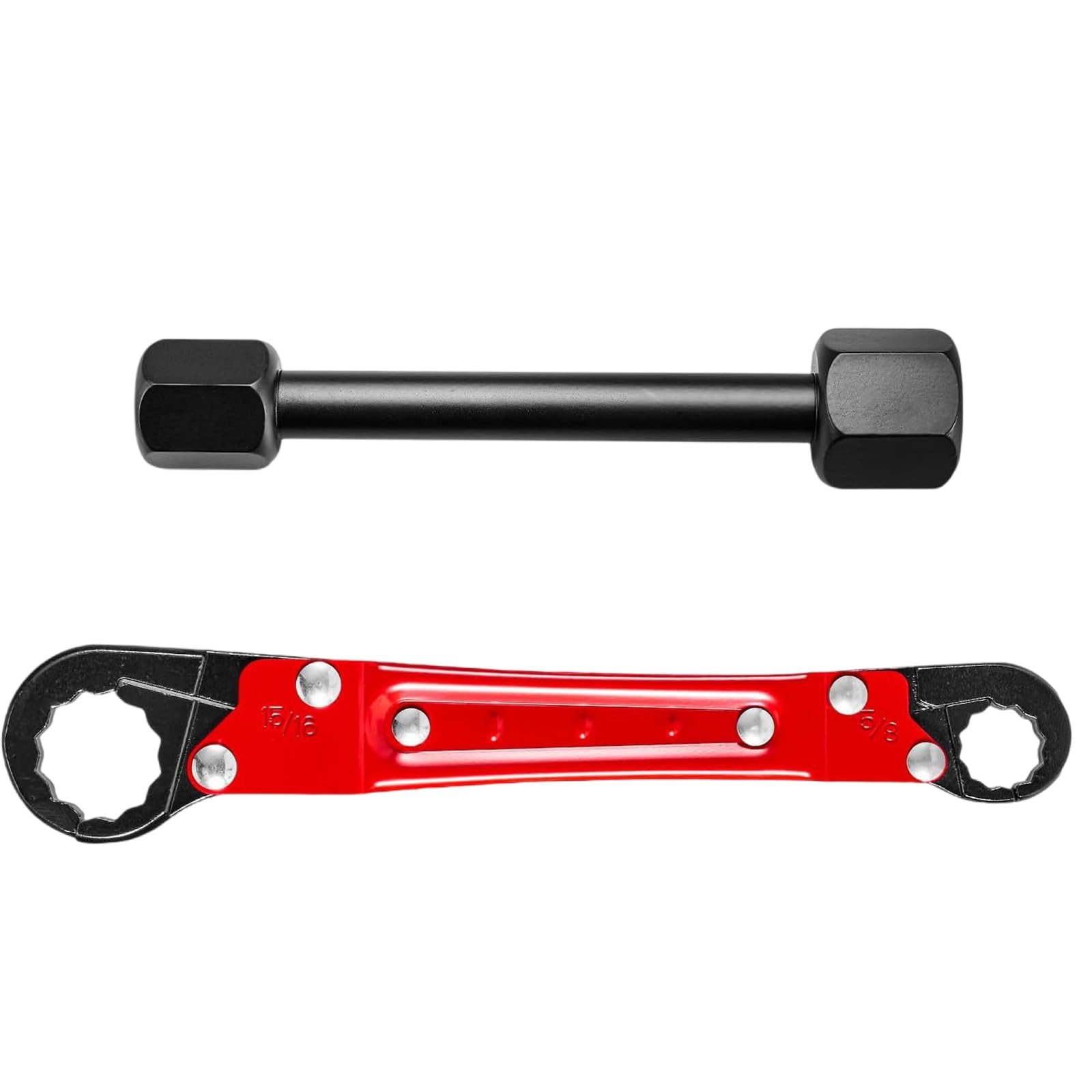 Tsophreniq Resistant Two Head Plumbing Wrench Featuring Locking Systems For And Narrow Work Areas Stoppers Wrench For Kitchen/Bathroom