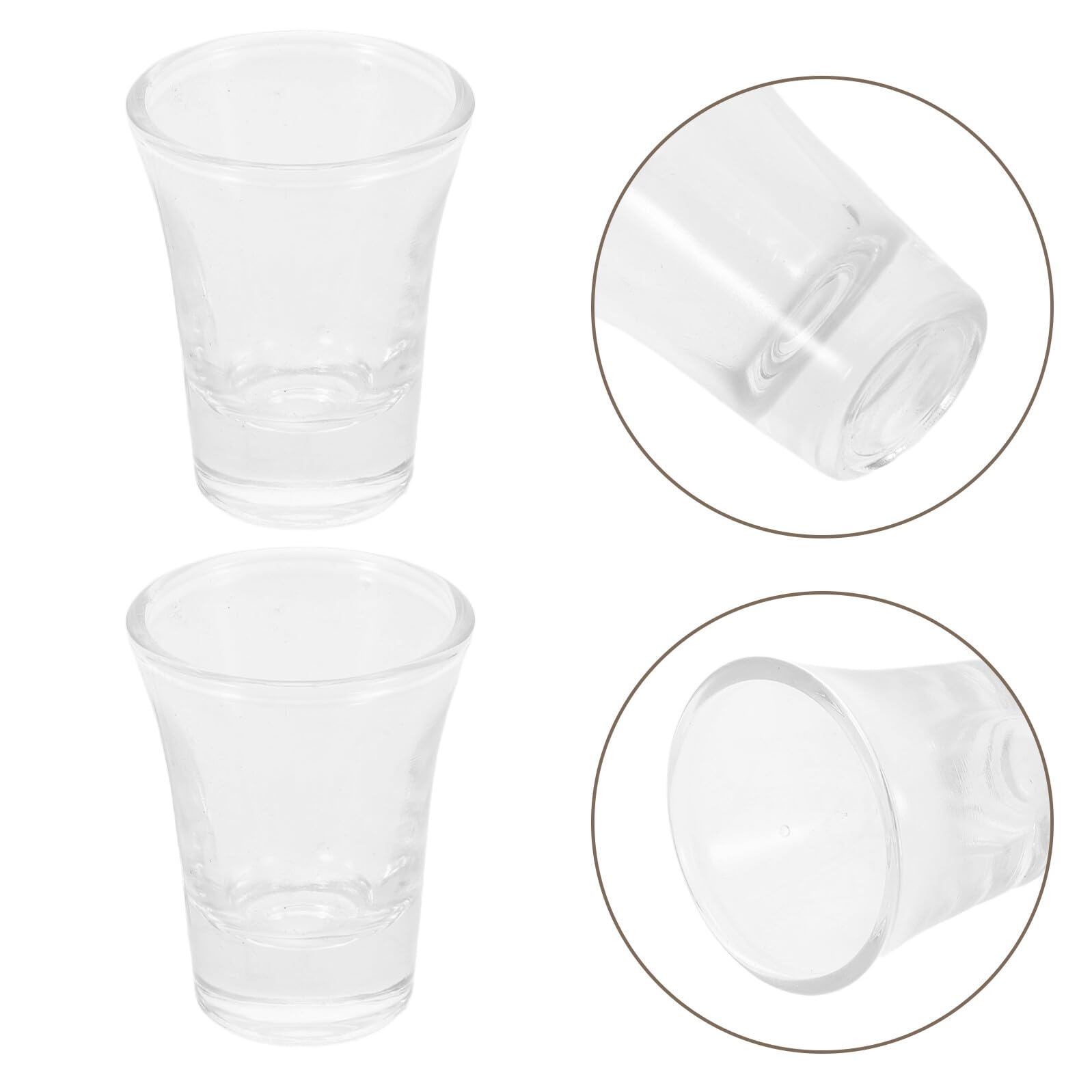 SECFOU 24 Verres à Shot de Communion en Verre Transparent Haute Transparence 15 Ml, Mini Calices Élégants et Portables pour Cérémonies Spirituelles et Feux de Camp