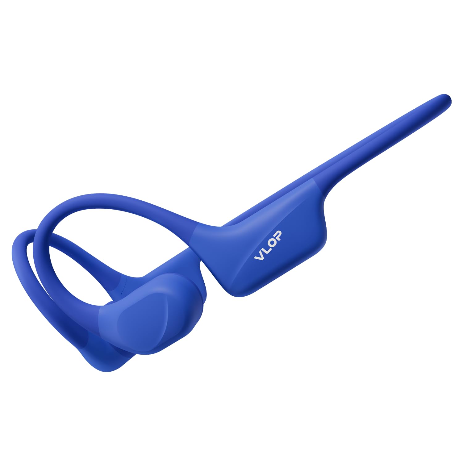 bone conduction swimming headphones ip68 waterproof blue