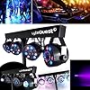 Pack Sono 3200W Complet, Paire d'Enceintes Passives 2x600W, Table de Mixage, Portique 4 Lumières Xperformer + OVNI à LED, Pieds