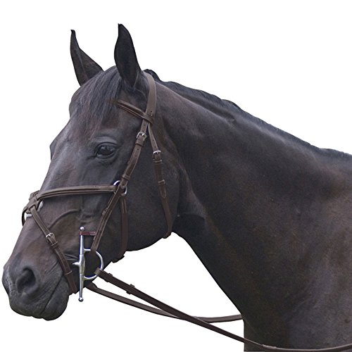 Exselle Elite Jumper Bridle - Crafted from High-Grade Leather with a Luxuriously Durable Finish, Figure 8 Noseband, Classic Elegance, Size Full