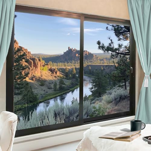 Película adhesiva para ventana con diseño de vidriera 2 piezas miniatura 1