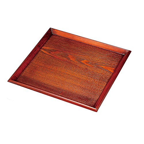 ナガオ 木製尺正角膳 漆 WK506A