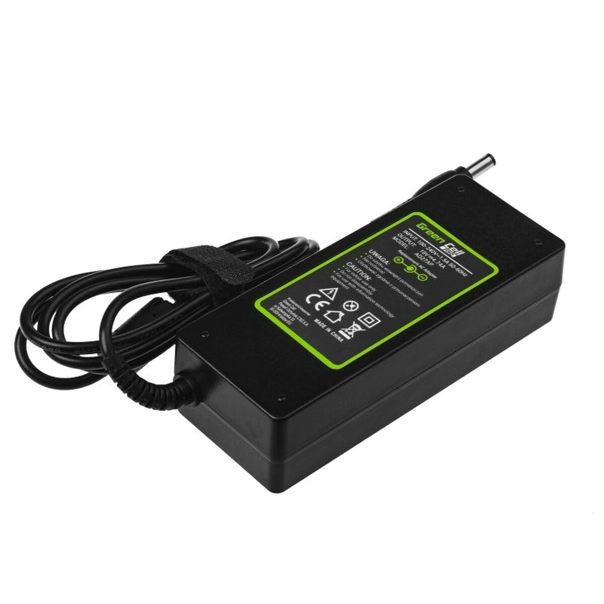 GreenCell Laptop zasilacz 19 V 4,74 A 90 W kompatybilny z Asus ADP-90FB ADP-90SB ACBEL API1AD43 EXA0904YH EXA1202YH ADP-90YD B ładowarka wraz z kablem zasilającym, typ wtyczki: okrągły (5,5-2,5 mm)