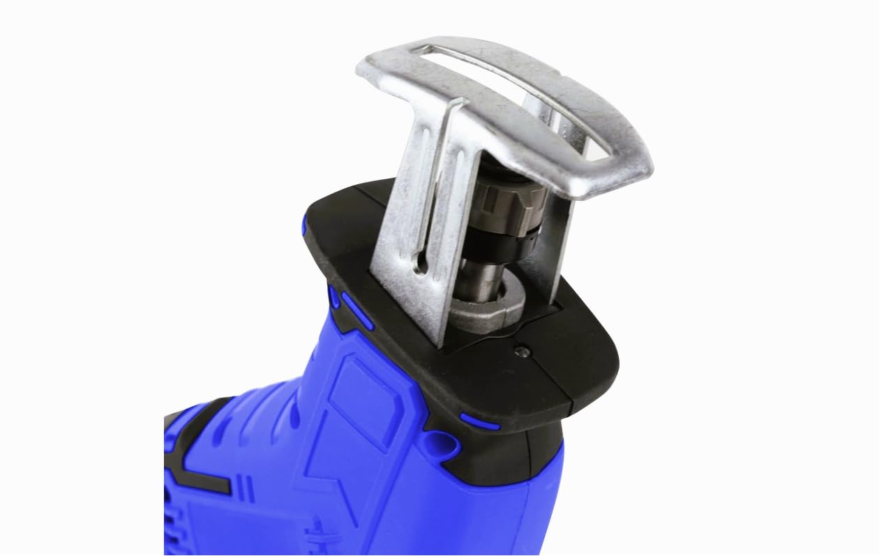Sega Alternativa a Batteria 24V, Velocità Variabile 0-3000rpm, Freno Elettrico, Cambio Lama Senza Attrezzi, Taglio Legno 100mm, Metallo 2mm, Plastica 100mm, Impugnatura Ergonomica, Alta Potenza, Blu