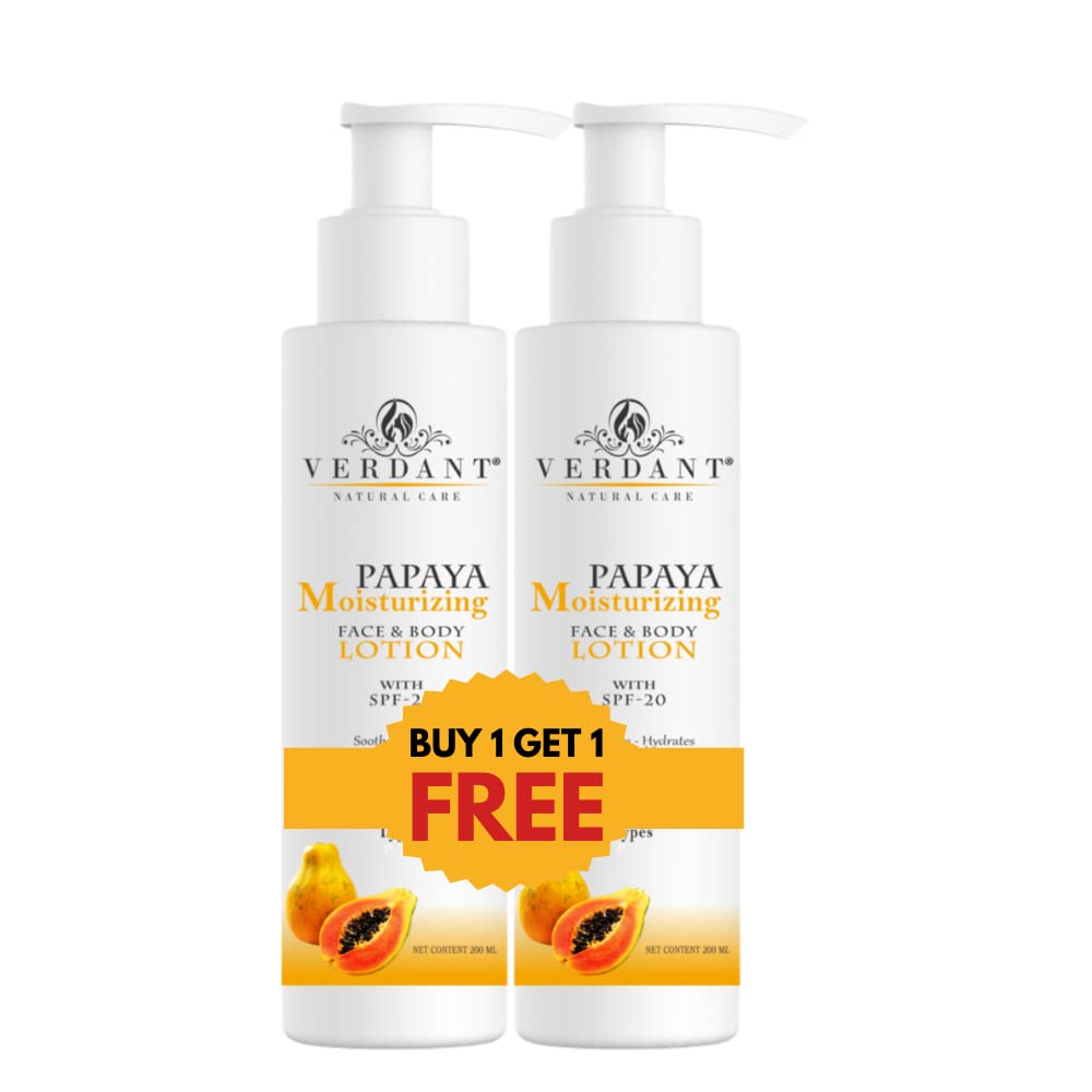 Buy Verdant Natural Care Brightening Papaya Body Lotion with SPF 20 (Buy 1 get 1 Free)