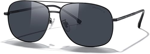 Miniatura 2 de MERRY'S Gafas de sol polarizadas rectangulares para hombre, lentes de conducción clásicas, protección UV400