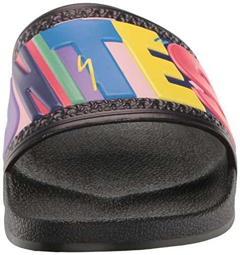 adidas Originals Men's Adilette Slide Sandal, Black/White/Black (Pride), 152