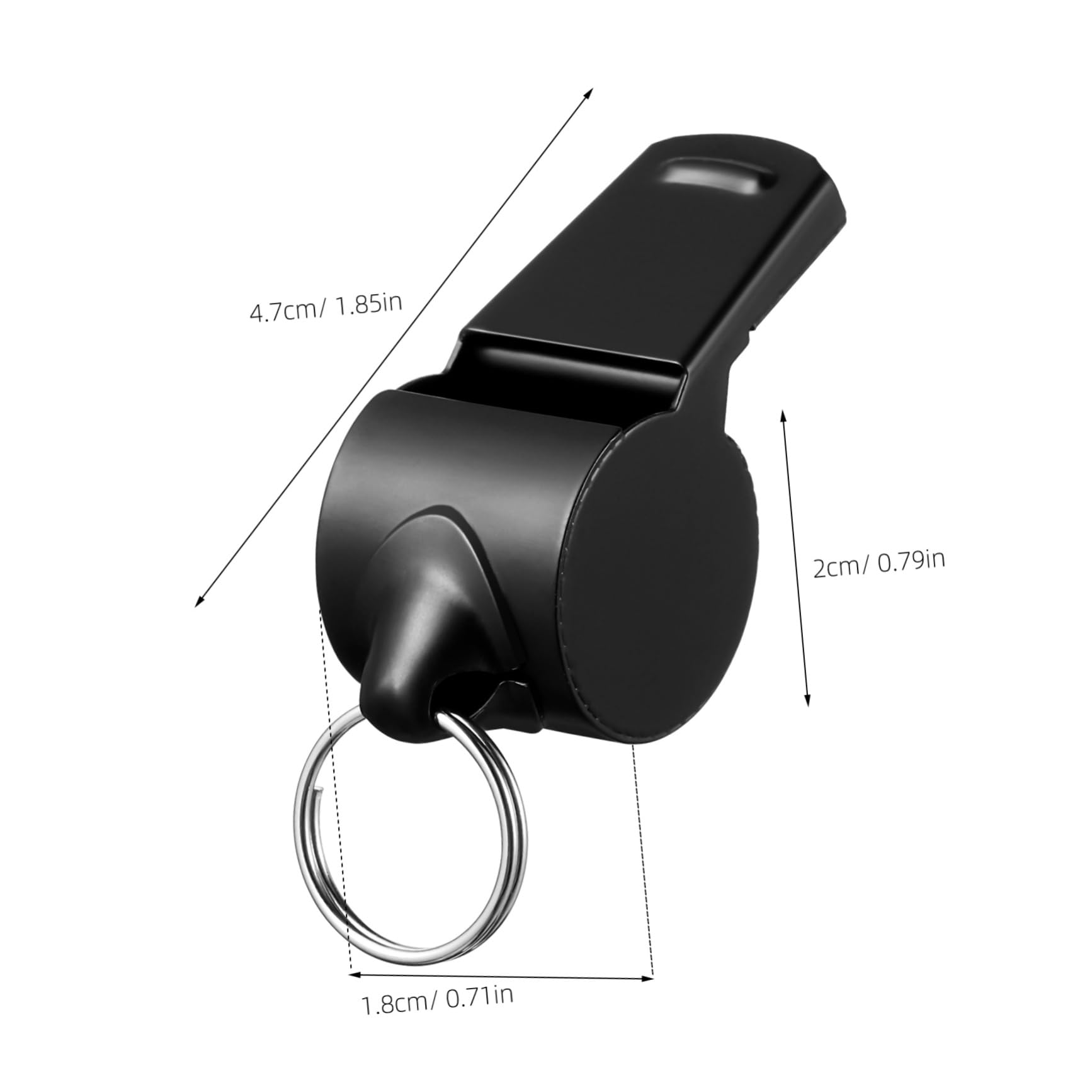 balacoo Stainless Steel Safety Whistles 2-Pack Whistles Compact Design for Sports Hiking Emergency Use