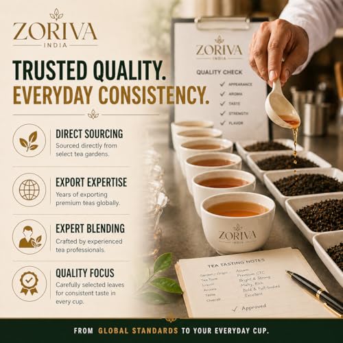 Image of ZORIVA रॉयल मसाला चाय 500 G (250g x 2) | Premium Assam CTC Tea | Strong Kadak Taste