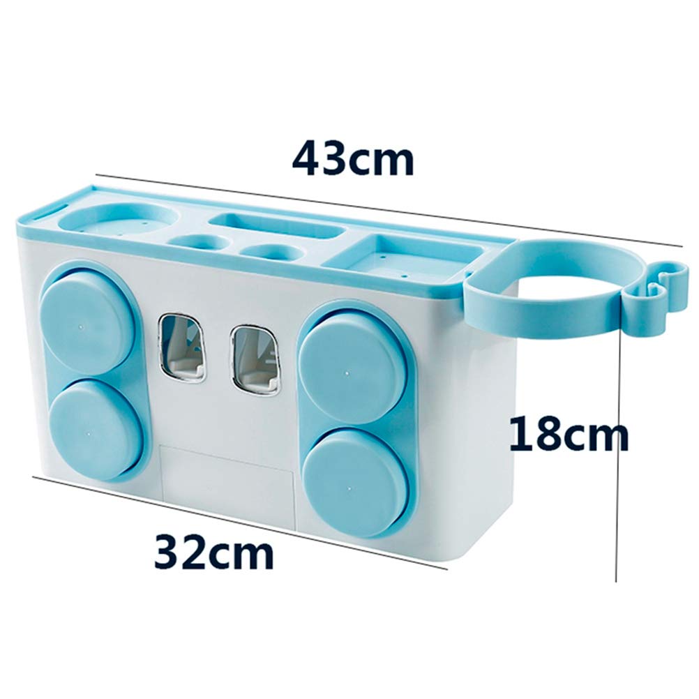 Dispensador de Pasta de Dientes de Un Toque, Dispensador de Pasta de Manos Libres, Dispensador de Pasta de Dientes Portátil Multifunción, Accesorios de Baño, Portacepillos Eléctrico,c