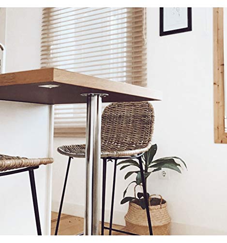 Icons-Corner-Taburete-Kilimanjaro-en-Rattan-Gris-estrutura-de-Metal taburete de cocina mimbre barato