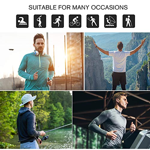 Image of Men's UPF 50+ Long Sleeve Sun Shirts UV Protection Hoodie Rash Guard Hiking Fishing Swim T Shirt