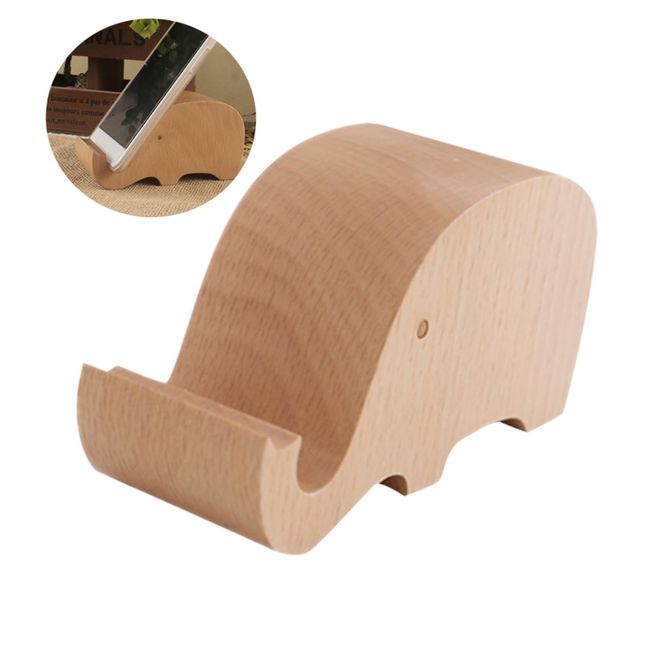 Hemobllo 2 Pz porta telefono multifunctional phone holder accessori per cellulari supporto per telefono porta cellulare supporto telefono scrivania supporto per cellulare da tavolo Di legno