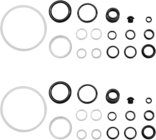 Miniatura 7 de Kit de 17 sellos para gato de piso, sello de junta tórica hidráulica horizontal de 3 toneladas con tapón de llenado de aceite, juego de reparación