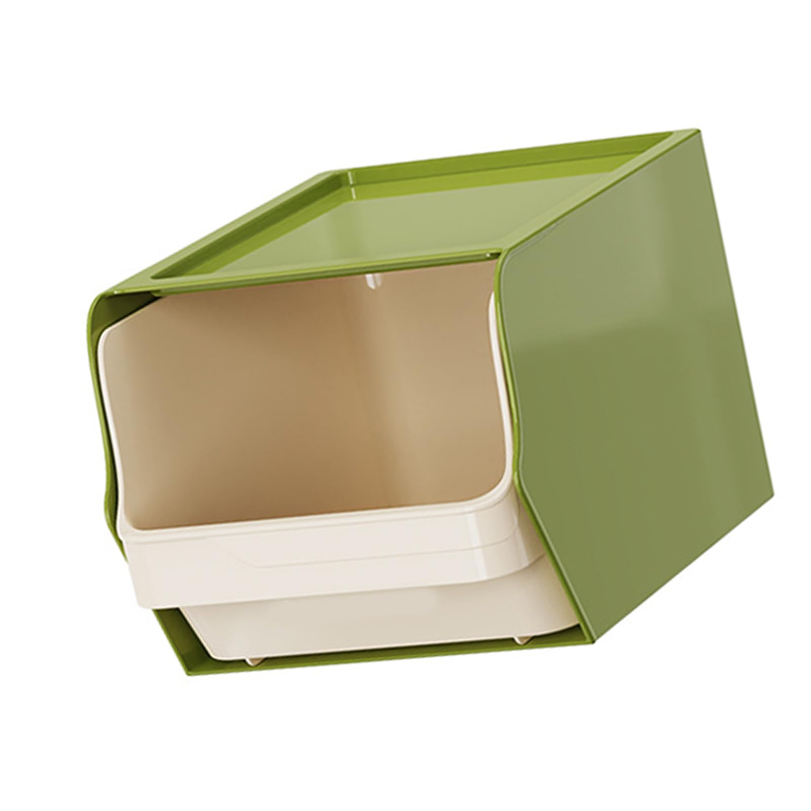 YPBEW Wall Mount Teabag Storage Box Large Capacity Drawer for Coffee and Snacks Sturdy PP Stackable Space Optimization Space Saving Teabag Storage Case