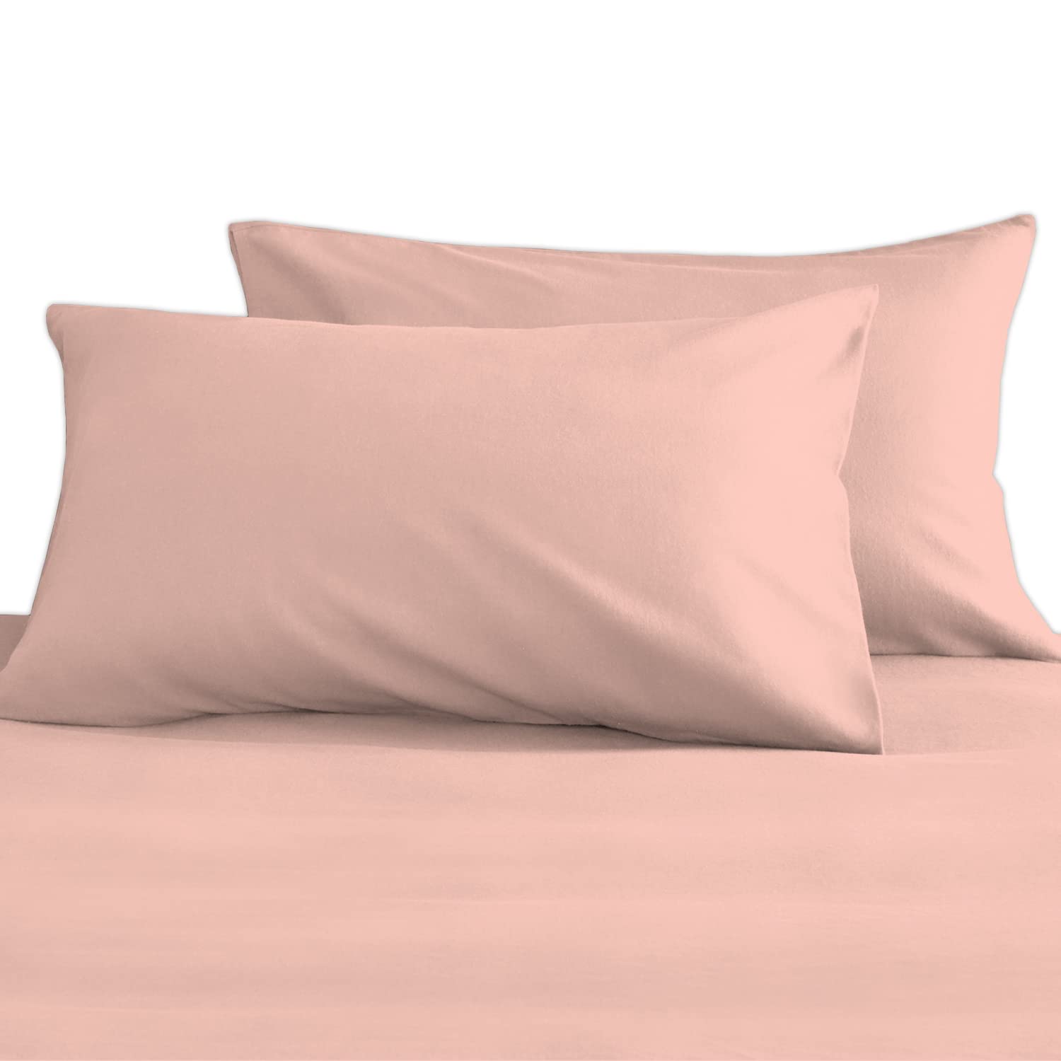 PizunaRoyale Cotton Pillow Case 48 x 74 cm, Rose Pink, 1000 Thread Count Thick Luxury 100% Long Staple Cotton Sateen Weave Pillowcase (Luxury Pillowcase Rose Pink - 2 PC)