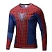 HOOLAZA Avengers Super Heroes Hommes T-Shirts de Compression À Manches Longues Jogging Motion Chemises Fitness Gym Hauts d'entraînement