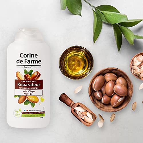 Corine De Farme Shampooing Réparateur Huile D'argan 100% Fabriqué En France 500ml - vue 7