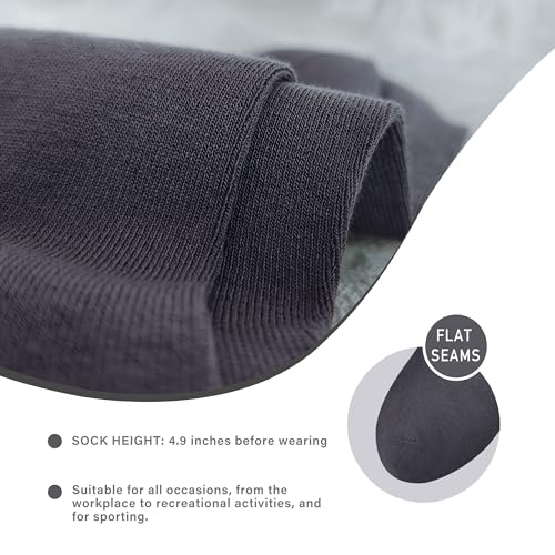 Image of SERISIMPLE Viscose Bamboo Men sock Breathable Sock Quarter Thin Ankle High Sock Comfort Cool soft Sock 5 Pairs