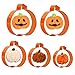 Takhery Zestaw foremek do ciasteczek z dynią do pieczenia 5 sztuk ze stali nierdzewnej na Halloween, Święto Dziękczynienia, ciasto/ciasteczek (kolor pomarańczowy)